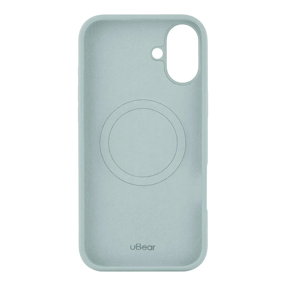 Чехол защитный uBear Touch Mag Case iPhone 16 Plus, софт-тач, холодная мята